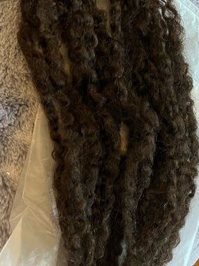Natural Tight Curly Clip-In Extensions - Dark Brown